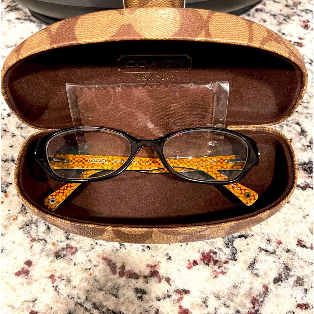 Coach Glasses/frames, case and original cleaning cloth